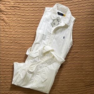 Polo by Ralph Lauren White Mini Dress with Iconic Style